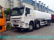 336 HP 8x4 물 콘테이너 트럭/상업적인 물 트럭 75km/H 최고 속도