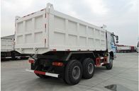 16m3 6x4 백색 덤프 트럭 10 짐수레꾼 유압 정면 상승 유형