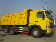 큰 노란 덤프 트럭, 6x4 ZZ3257N3847A 채광에서 사용되는 엄밀한 팁 주는 사람 트럭