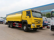 HW76를 가진 노란 6x4 18m3 유조 트럭 물 물뿌리개 트럭은 택시를 길게합니다