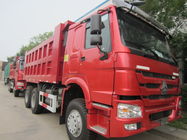 빨간색 HOWO 371/336/290/266HP 6x4 10 짐수레꾼 덤프 트럭/쓰레기꾼/팁 주는 사람 트럭