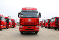 빨간색 JH6 10는 FAW 단 하나 감소 457 차축을 가진 6x4 트랙터-트레일러 트럭을 선회합니다