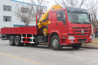 빨간 Sinotruk Howo 기중기 트럭/XCMG 기중기 6.3T 8T 10T 12T 무거운 화물 트럭