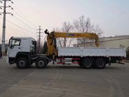 빨간 Sinotruk Howo 기중기 트럭/XCMG 기중기 6.3T 8T 10T 12T 무거운 화물 트럭