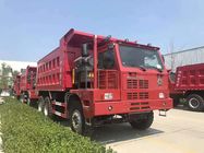 빨간색 무거운 광업 덤프 트럭 6*4/수동 변속 장치 유형 트럭 30 톤 팁 주는 사람