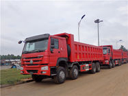 Sinotruck HOWO 8x4 371hp 40 톤 덤프 트럭 12 짐수레꾼 트럭 팁 주는 사람 유로 2