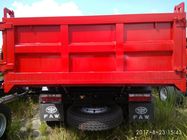 FAW 4x2 덤프 트럭 팁 주는 사람 빨간색 빛 의무 고강도 구조