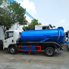 더러운 물 유로 2 수동 변속 장치 유형을 위한 266HP 6m ³ 하수 오물 흡입 트럭
