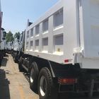 백색 371hp 6×4 덤프 트럭 유로 2 WD615.69 디젤 연료 유형 30 톤