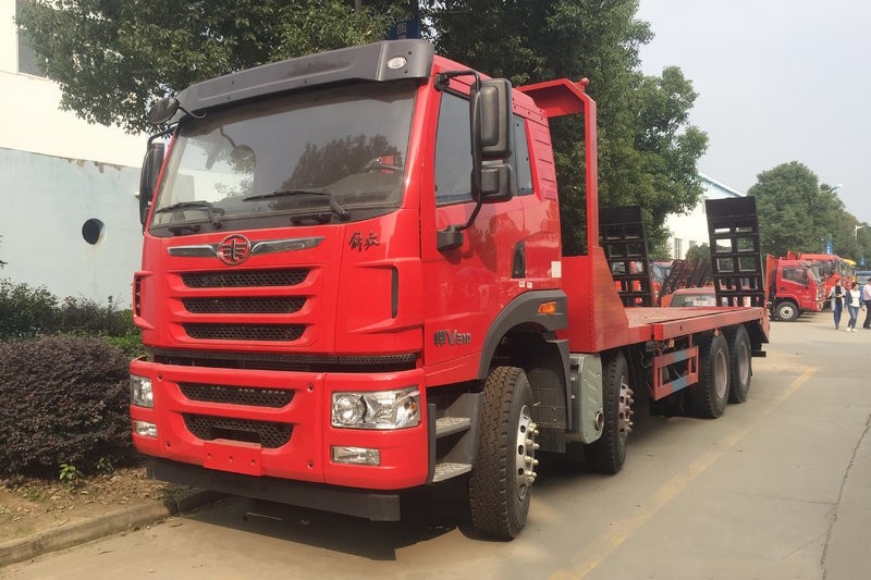 8x4 Weichai 빠른 전송 및 WP10.310E53 엔진을 가진 평상형 트레일러 특별한 목적 트럭