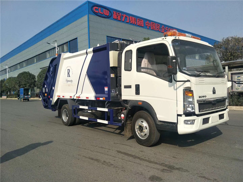 5 8 톤 쓰레기 낭비 쓰레기 압축 분쇄기 HOWO 4x2 140HP 8m ³/수집가 트럭