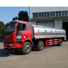 큰 수용량 유조 트럭 8x4 FAW 디젤 연료 저장 탱크 트럭 유로 III