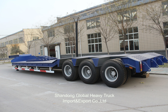 3 축 40톤 13.45m Wabco BPW 축 공기 서스펜션 평면 반 트레일러