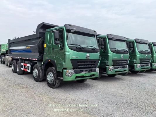 시노트럭 호우 50톤 덤프트럭 8x4 375hp 유로2 중량용 새 및 중고용 덤프 템퍼트럭