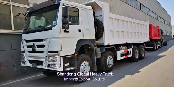 중국 시노트럭 Howo 400hp Tipper 8x4 미니 60 톤 캔터 새 덤프 트럭