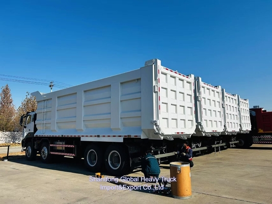 중국 시노트럭 Howo 400hp Tipper 8x4 미니 60 톤 캔터 새 덤프 트럭