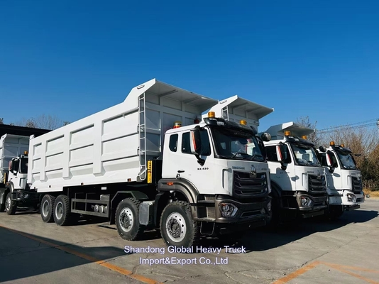시노트럭 호우 50톤 덤프트럭 8x4 375hp 유로2 중량용 새 및 중고용 덤프 템퍼트럭