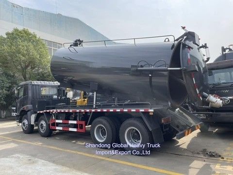 FAW 6X4 드라이브 고압 펌프 20000L 용량 효율적인 하수 청소를 위한 하수물 흡수 트럭