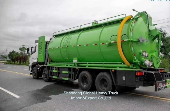공장 가격 8*4 380hp 하수 흡수 트럭 둥펑 차시 18000L 탱크