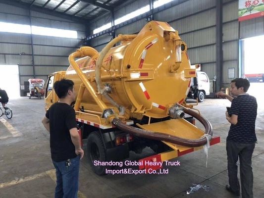 동풍 하우 4×2 하수 흡입 트럭, 12m3 탱크 용량 및 190마력 엔진 장착, 효율적인 슬러지 제거