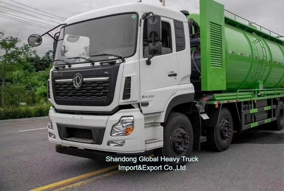 공장 가격 8*4 380hp 하수 흡수 트럭 둥펑 차시 18000L 탱크