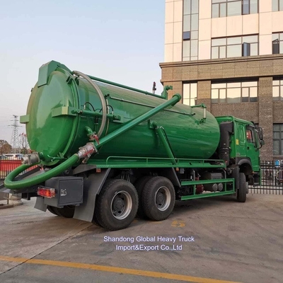시노트럭 371HP 18000L 진공 하수 수축 탱커 트럭 공장 가격