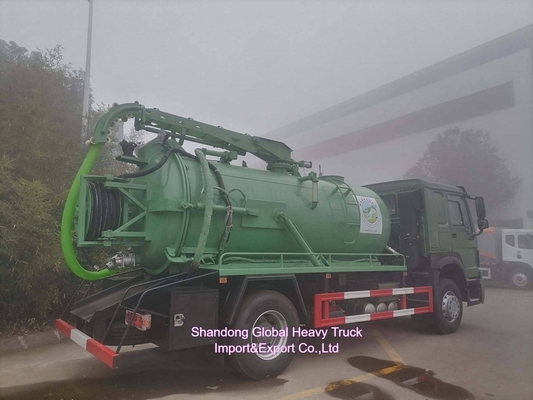 시노트럭 371HP 18000L 진공 하수 수축 탱커 트럭 공장 가격