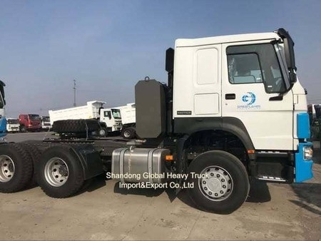 시노트룩 HOWO 신형 / 중고용 371HP 유로 2 6X4 Rhd 오른손 운전 트럭 트레일러 헤드 트랙터 트럭