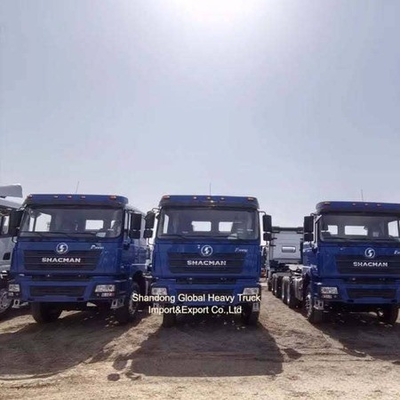 샤크맨 트랙터 트럭 6X4 중량 화물 트랙터 371HP 프라임 모버 동펜 휠 트랙터 트럭