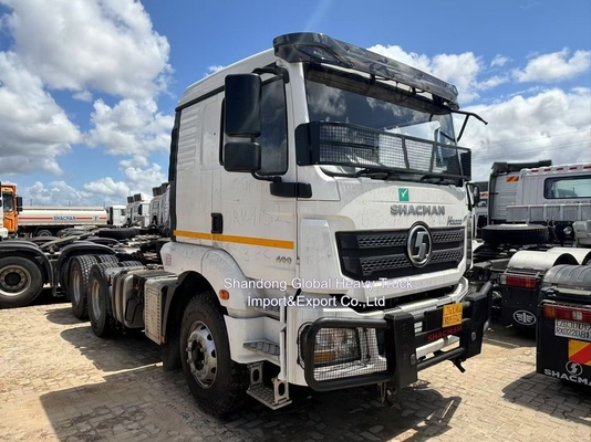 6X4 좌측 또는 우측 운전 380HP Shacman F3000 트랙터 트레일러 사용 된 트랙터 헤드 트럭