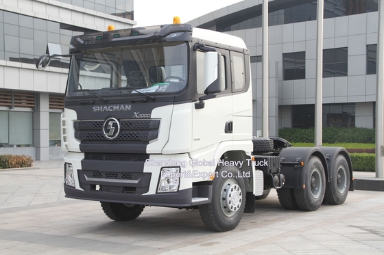 6X4 좌측 또는 우측 운전 380HP Shacman F3000 트랙터 트레일러 사용 된 트랙터 헤드 트럭