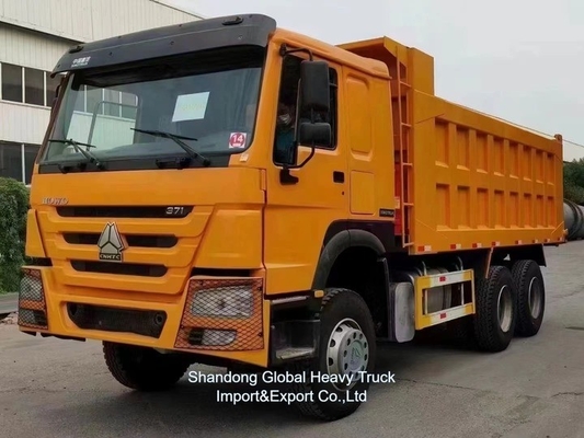 좋은 품질 371HP 375HP 6*4 10 바퀴 사용 된 HOWO 덤프 트럭 아프리카 시장에 대한 템퍼 트럭
