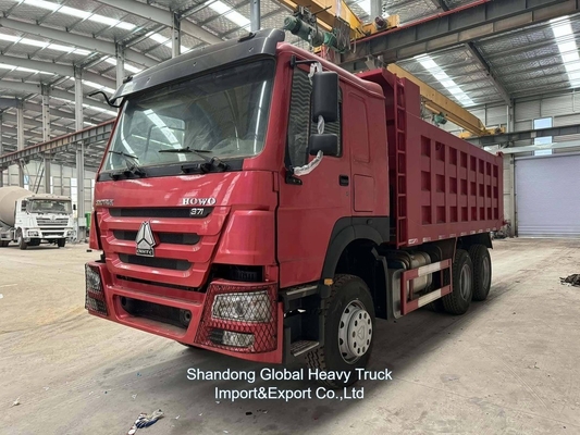 수동 변속기 Sinotruk HOWO 380 HP 6X4 티퍼 / 덤퍼 / 덤프 트럭