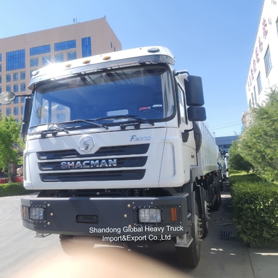 양호한 상태 8*4 10륜 380HP 수동 디젤 덤프 트럭 광산용 유로3 Shacman F3000 덤프 트럭
