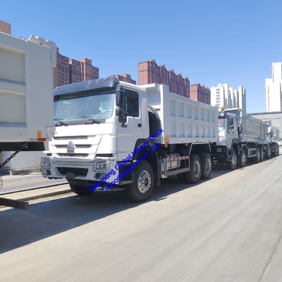 고품질 Sinotruk HOWO 사용 된 덤프 틱터 트럭 LHD/Rhd 디젤 400마력 6X4 덤프 트럭