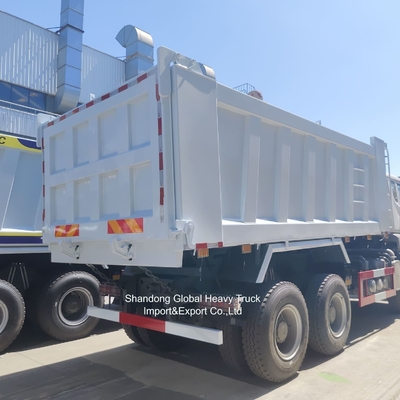 고품질 Sinotruk HOWO 사용 된 덤프 틱터 트럭 LHD/Rhd 디젤 400마력 6X4 덤프 트럭