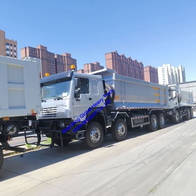 중국 시노트럭 HOWO 6X4 15톤 10륜 덤프 트럭 8X4 휠러 371HP 375HP 중고 덤프 트럭