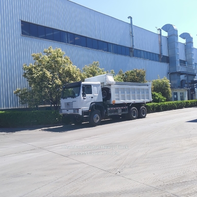중국 시노트럭 HOWO 6X4 15톤 10륜 덤프 트럭 8X4 휠러 371HP 375HP 중고 덤프 트럭
