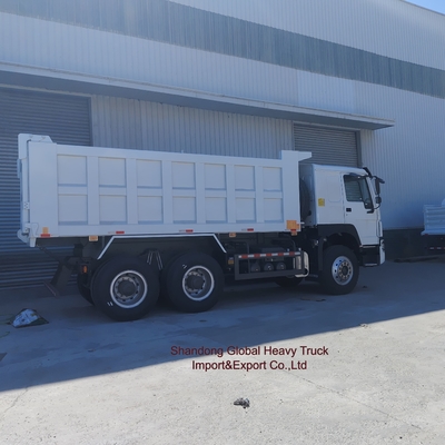 중국 시노트럭 HOWO 6X4 15톤 10륜 덤프 트럭 8X4 휠러 371HP 375HP 중고 덤프 트럭