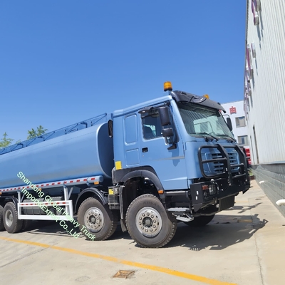 고급 Sinotruk 8*4 12 휠 LHD RHD 디젤 연료 가스 오일 배달 중고 탱크 유조차