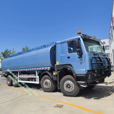 고급 Sinotruk 8*4 12 휠 LHD RHD 디젤 연료 가스 오일 배달 중고 탱크 유조차