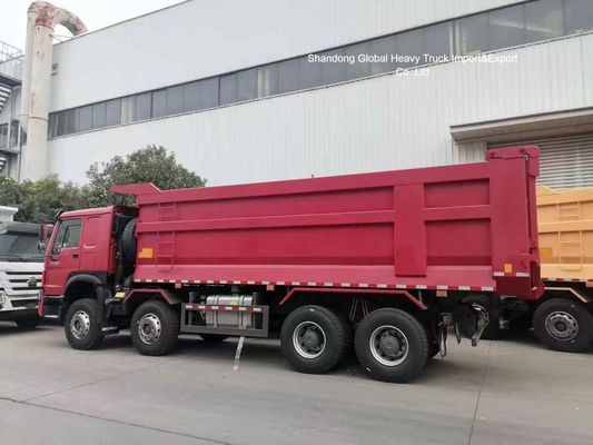 HOWO Nx 8*4 380 430HP 12 휠 12 타이어 30/40/50 톤 티퍼 트럭 덤프 사용 된 중고 덤퍼 트럭