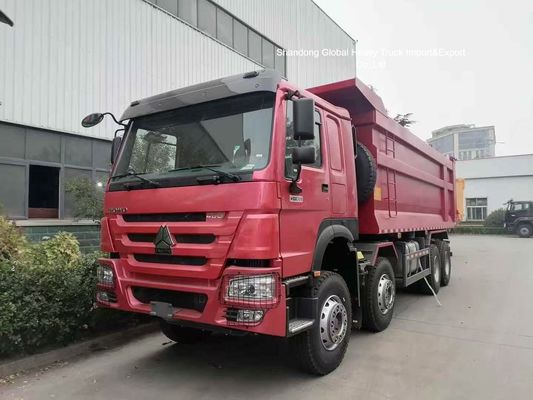 HOWO Nx 8*4 380 430HP 12 휠 12 타이어 30/40/50 톤 티퍼 트럭 덤프 사용 된 중고 덤퍼 트럭