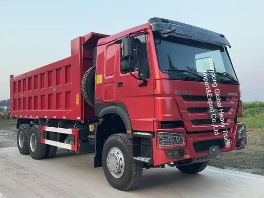 중국 시노트럭 HOWO 6*4 10 바퀴 타이어 371hp 380hp 400hp 30톤 화물 트랙터 덤프 트럭