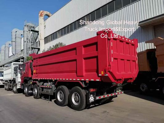 HOWO Nx 8*4 380 430HP 12 휠 12 타이어 30/40/50 톤 티퍼 트럭 덤프 사용 된 중고 덤퍼 트럭