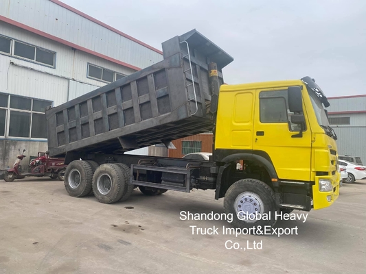 사용된 HOWO 트럭 8X4 / 6X4 덤프 트럭 Sinotruk 덤퍼 10 휠 50톤 트럭 중고 덤프 트럭