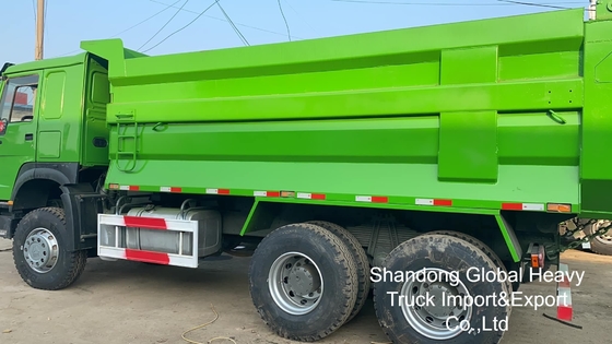 중고용 시노트럭 HOWO 6X4/8X4 A7/T7 10/12 휠러 371hp 18-25cbm 중량 템퍼 덤프 트럭