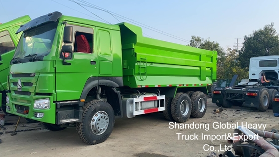 중고용 시노트럭 HOWO 6X4/8X4 A7/T7 10/12 휠러 371hp 18-25cbm 중량 템퍼 덤프 트럭