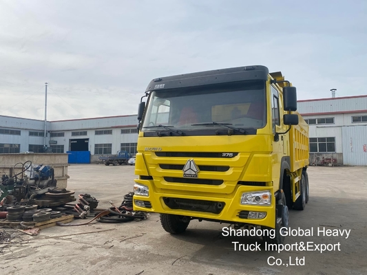 사용중인 시노트럭 HOWO 6X4/8X4 A7/T7 10/12 휠러 371hp/380hp18-25cbm 중량 템퍼 덤프 트럭
