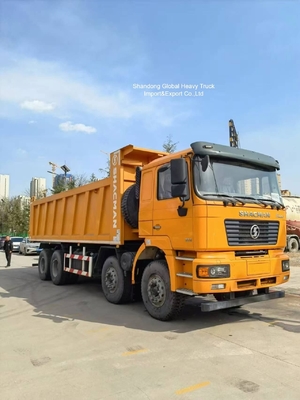 중고 고품질 Shacman 8*4 12 휠 380hp F3000 X3000 f2000 덤프 트럭 팁 트럭